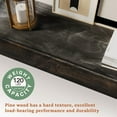 thumbnail image 4 of Fireplace Mantel 72 Inches - Rustic Floating Shelves Handcrafted Solid with Invisible Heavy Duty Metal Bracket - Floating Faux Mantel for Over Fireplace - Taupe, 4 of 13