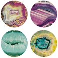 thumbnail image 1 of Pack de 4 Sous-Verres d'Agate Multicolores, 1 of 1