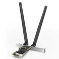 thumbnail image 3 of Adaptador WiFi 6E 5400Mbps BT5.2 PCI-e Tarjeta de Red Inalámbrica AX5400 Wifi 6E PCI-e 2.4G/5G/6Ghz Tarjeta WiFi para Win10 Win11, 3 of 10