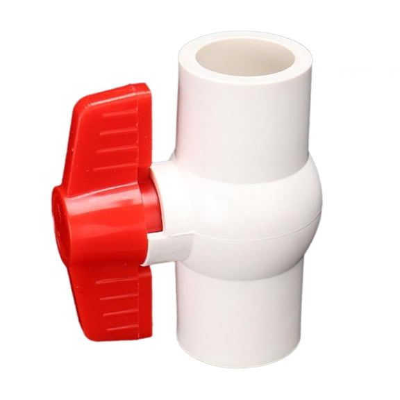 yotijay PVC Ball Valve Compact T Handle Water Shut Off Valve for Cold Water Supply Lines white 20mm