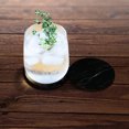 thumbnail image 3 of WIRESTER Round Neoprene Car Coaster for Drinks, Set of 2pcs, Oriental Black Marble + Cloudy Black Marble, 3 of 6
