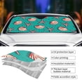 thumbnail image 4 of Kdxio Starfish and Shell Print Front Windshield Sun Shade,Folding Auto Sunshade for Car Truck SUV-Medium, 4 of 7