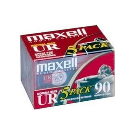 UPC: 0025215111655 | Maxell 108562 Maxell UR Type I Audio Cassette – 5 x 90Minute – Normal Bias