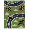 thumbnail image 2 of Rugsotic Carpets Hand Tufted Wool Eco-Friendly Area Rugs - 4'x6', Rectangle, Green, Modern Contemporary Design, High Pile Handmade Anti Skid Rugs for Living Room, Bed Room (K03007), 2 of 5