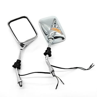 Black Custom Rearview Side Mirrors For Honda Yamaha Motorcycle Cruiser - Foto 8