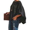 thumbnail image 2 of Chandail pour Femmes Grande Taille Décontracté à Col Rond, Coupe Ample, Style Confortable, 2 of 7