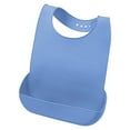 thumbnail image 2 of Leojiow Baby Silicone Bib Dining Bib With Pocket Feeding Bib With Food Trap Washable Silicone Adult Bib Soft And Comfortable Bib One Size Blue, 2 of 7