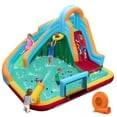 thumbnail image 1 of Gymax Inflatable Water Slide Park w/Long Slide Splash Pool Climbing Wall 750W Blower, 1 of 10