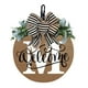 thumbnail image 1 of Placa decorativa personalizada para la puerta principal de madera y placa para la entrada de la casa, cartel de puerta durante todo el año, 1 of 1