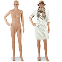 MYZBBD Female Mannequin Full Body, Adjustable Detachable Poseable Female Dress Form Full Body Mannequin Poseable Life Size Mannequin Torso with Metal Base Plastic