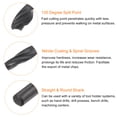 thumbnail image 4 of Uxcell 10 Pieces Twist Jobber Drill Bits 3.3mm Nitride Coated High Speed Steel (HSS) 4241, 4 of 5