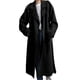 thumbnail image 1 of Abrigo de Invierno de Lana Cruzado para Mujer, Larga, Solapa, Midi, Tipo Gabardina, con Cinturón Negro M, 1 of 10