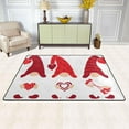 thumbnail image 2 of SKYSONIC Valentines Gnomes Non-Slip Area Rug, Red Heart Floor Carpet Comfort Floor Mats Decor for Indoor Front Porch,Living Room, Bedroom,Kitchen,72"x48", 2 of 5