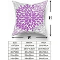 thumbnail image 5 of Light Purple Grey Pillow Covers 20x20 Inch Mauve Dahlias Floral Lilac Colour Gray Throw Pillows Modern Farmhouse Rustic Heliotrope Lavender Pillow Cases for Couch Room Bed Cushion Outdoor Set of 2, 5 of 6