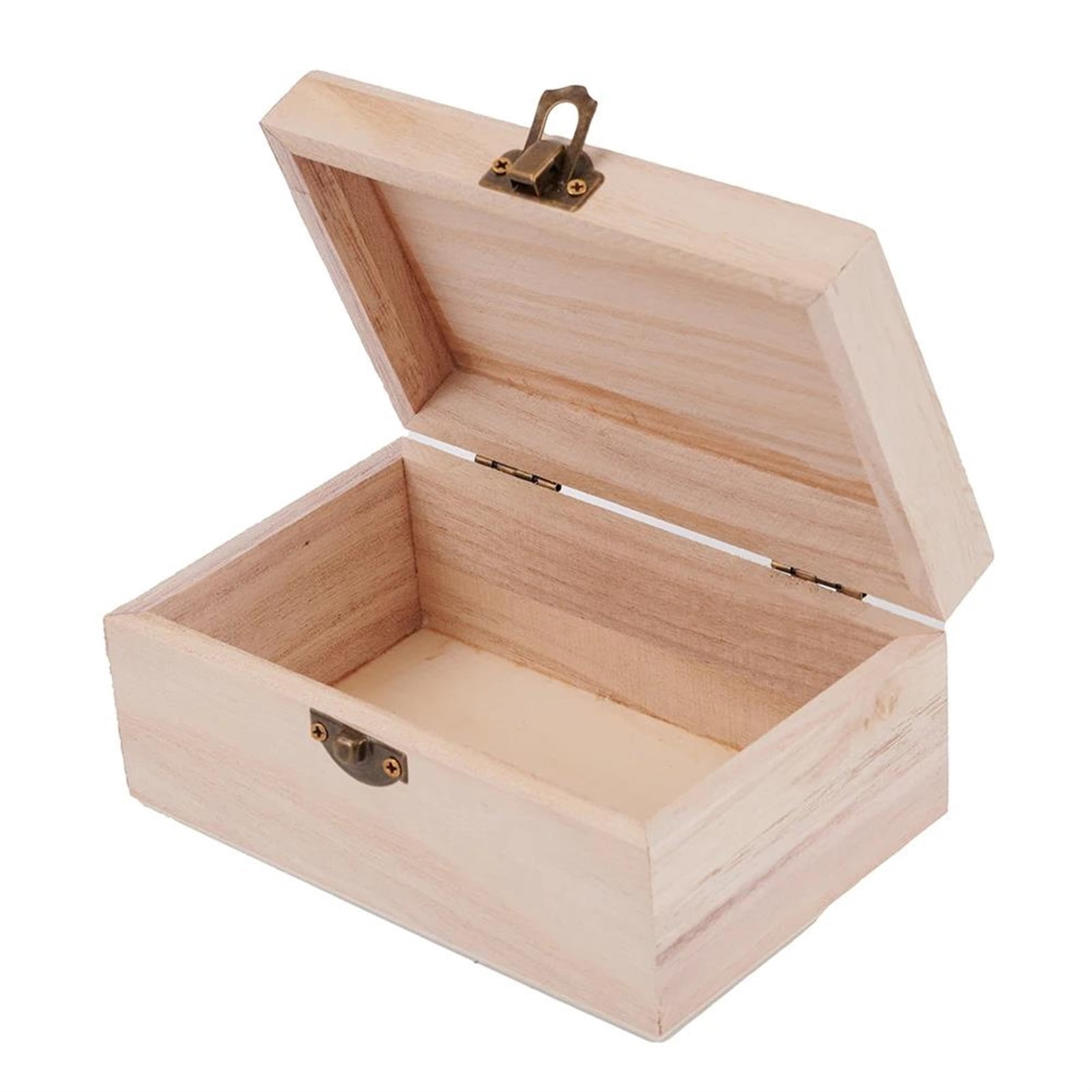 Wooden Box Packing Plain Wood Storage Case Organizer Cosmetics Jewelry Cosmetic Gifts Kitchen Bathroom Toolbox Household