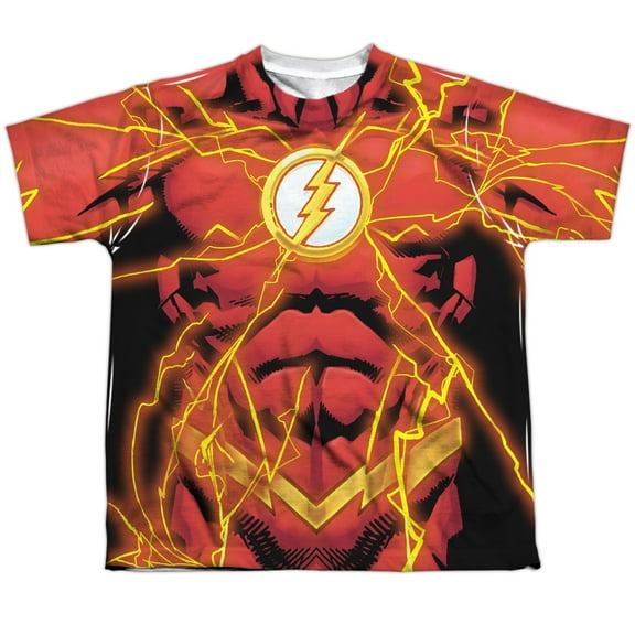 Jla - Flash 52 Bolt - Youth Short Sleeve Shirt - X-Large