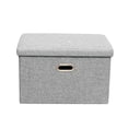 thumbnail image 2 of Folding Ottoman Footrest Seat Footstool Multifunctional Small Coffee Gray, 2 of 8