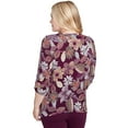 thumbnail image 2 of Alfred Dunner Womens Batik Floral Melange Printed Top, 2 of 4