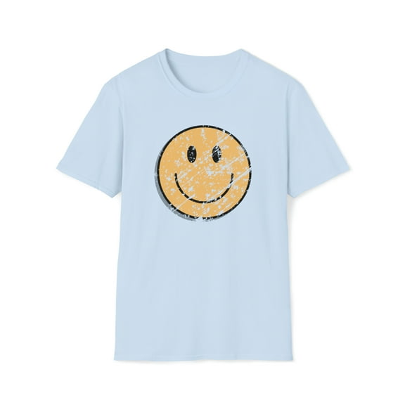 Vintage Smile Face, Gildan Unisex Softstyle T-Shirt, Graphic Tee, S-3XL