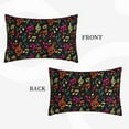thumbnail image 2 of Honeii Music Notes Pattern Decorative Throw Pillow Case - Elevate Your Couch, Sofa, or Bed with Stylish Home Decor-16"x24", 2 of 6