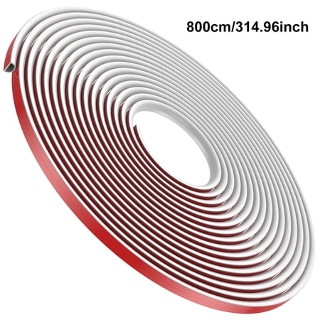 FUYGRCJ 8 Meter Wall Cord Hider Self Adhesive Wall Cable Concealer Flexible Cable Hider Cover White Wire Cover Raceway Wall Cord Cover Hider for Hiding Cable