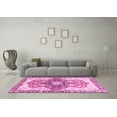 thumbnail image 3 of Ahgly Company Indoor Rectangle Abstract Pink Modern Area Rugs, 8' x 12', 3 of 4