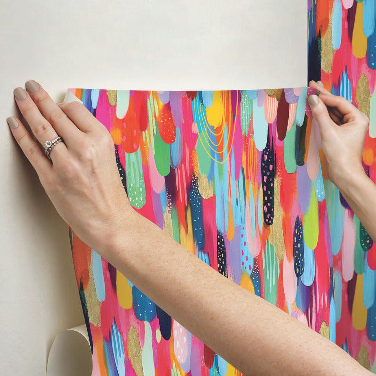 EttaVee Brushstroke Peel & Stick Wallpaper