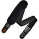 thumbnail image 1 of Correa para guitarra, Strap guitarra acústica, bajo eléctrico, guitarra eléctrica, Tahali negro con hombrera 7 cm y clips, ajustable desde 90 cm hasta 145 cm. Kidam Negro, 1 of 4