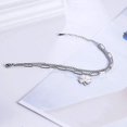 thumbnail image 3 of 1 pulsera de trébol de cuatro hojas para mujeres y niñas, pulsera del día de San Patricio, amuleto de la suerte irlandés en forma de corazón de acero inoxidable, regalos de joyería, 3 of 5