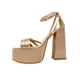 thumbnail image 3 of Zapatilla Dasalo Estilo Mary Jane Raso Salmón Con Plataforma, 3 of 5