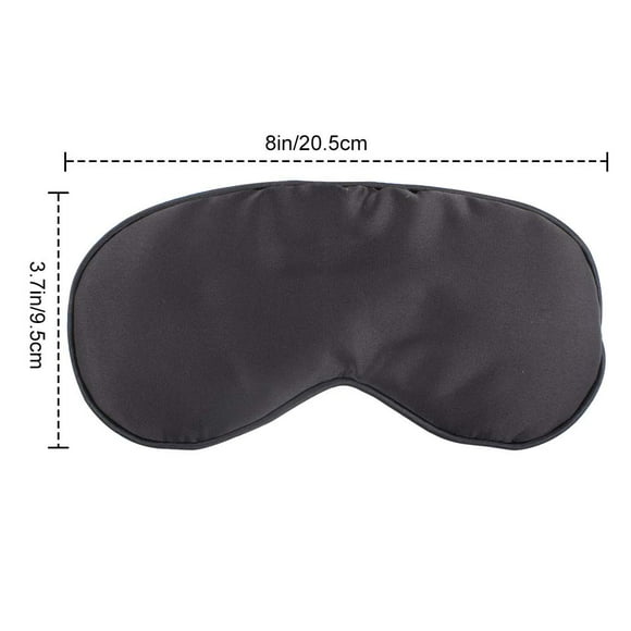 Silk Sleep Mask, Lightweight and Comfortable, Super Soft, Adjustable Contoured Eye Mask for Sleeping, Best Night Blindfold Eyeshade, Eye Mask with Adjustable Strap, Black