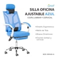 thumbnail image 4 of Silla Para Oficina Onof ONOF-BRDGE C/ Cojines Ajustable Azul, 4 of 8