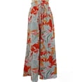 thumbnail image 2 of Pantalones Anchos de Pierna para Mujer, Pantalones Palazzo Florales Fluidos para Mujer, Pantalones Casuales de Verano de Cintura Alta. Estampados Coloridos L, 2 of 7