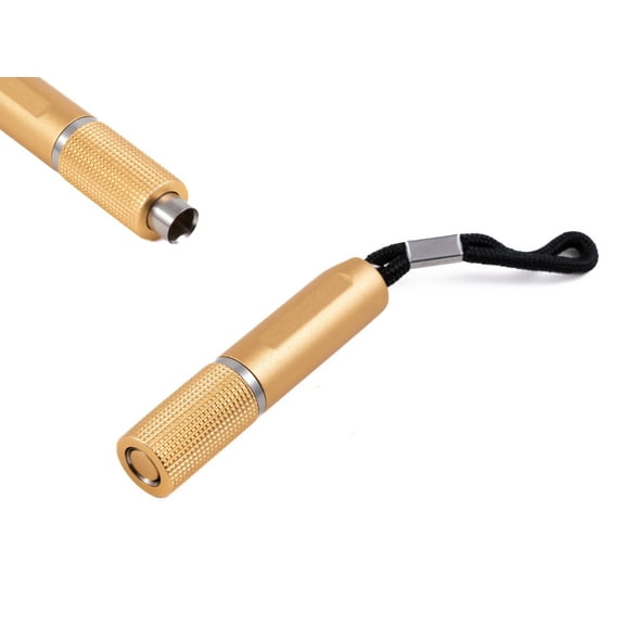 Precision Made Twist Action Cigar Punch Cutter - Gold