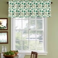 thumbnail image 3 of 2 Pack Valances for Window, St. Patrick's Day Short Curtains for Kitchen Bedroom Living Room, Lucky Shamrock Leaves Botanical Beige Rod Pocket Small Window Treatment Valance Drapes 54 x 18 Inch, 3 of 8