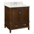 thumbnail image 2 of DHP Otum 30 Inch Bathroom Vanity with Sink, Dark Walnut Wood, 2 of 15