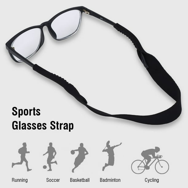 WALFRONT 5pcs Sports Glasses Elastic Neck Strap Retainer Cord Chain