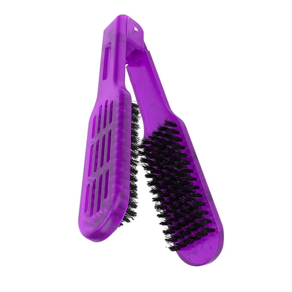 Peine Para Alisar El Cabello, Herramientas de Peinado, Cepillo Alisador de Cabello Aniestós, Cepillo de Doble Cara, Herramienta de Peinado Con Abrazadera para Alisar y Peinar