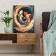 thumbnail image 5 of Qisvanset 12x16 Inch With Frame 2D Flat Wall Art Japanese Koi Fish Oriental Nature Ready To Hang Wall Art, 5 of 8