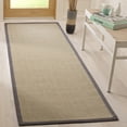 thumbnail image 4 of SAFAVIEH Natural Fiber Cantor Solid Sisal Area Rug, Natural/Grey, 6' x 6' Square, 4 of 9