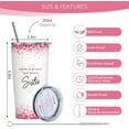 thumbnail image 4 of Sister Birthday Gifts from Sister - Birthday Gifts for Sister - Happy Birthday Gifts for Women Sister from Brother - Funny Sisters Birthday Gift Ideas - 20oz Tumbler, 4 of 6