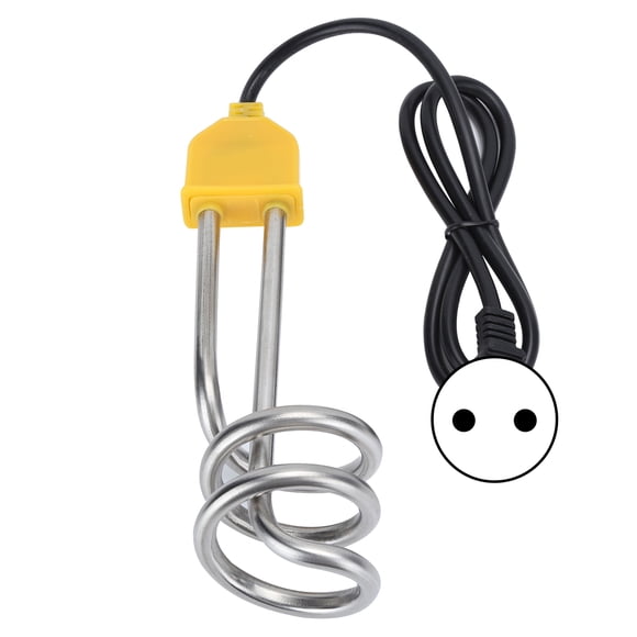 Calentador de inmersión eléctrico flotante de viaje portátil, caldera para bañera de piscina con cubo (1500W, 95cm)