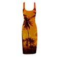 thumbnail image 5 of USSUMA Sundress for Women Beach Vacation Knee Length Club Pencil Bodycon Sexy Midi Summer Dresses for Women Casual U Neck Sleeveless Tropical Hawaiian Plus Size Party Sun Dresses, 5 of 5