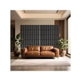 thumbnail image 2 of EastVita Metal Privacy Screen 72 inch H X 47 inch W Outdoor Privacy Screens And Panels Freestanding Decorative Fence For Patio Lawn Garden Deck Balcony Home Outdoor Divider With Stand, 2 of 7