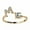 Gold-M, variant on A-Z Initial Letters 925 Silver Micro Zircon Rings Name Rings Adjustable Women-Letter-M