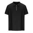thumbnail image 6 of PBNBP Polos Shirts for Men,Mens Knitted Polos Shirts Quarter Zip Polos T Shirt Short Sleeve Regular Fit Shirt for Summer, 6 of 7