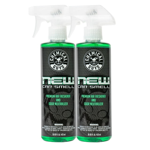 Ambientador Chemical Guys New Car Smell 473 ml, paquete de 2