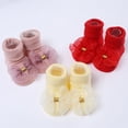thumbnail image 5 of Newborn Baby Girl Toddler Lace Bow Ankle Anti Slip Socks+Hairband,kids Socks Girls 3-12 Months, 5 of 12