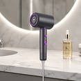 thumbnail image 3 of Ionic Hair Dryer Constant Temperature Blow Dryer for Fast Drying and Hair Care Powerful Styling Tool for Home and Salon Use with Concentrator Nozzle Attachment, Purple, 3 of 7