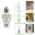 thumbnail image 2 of E27 PIR Smart Motion Sensor Light Switch Detector Base Lamp Holder Time Delay Adjust Control Bulb Socket, 2 of 6